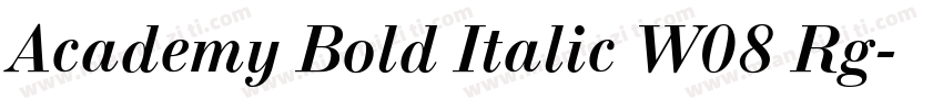 Academy Bold Italic W08 Rg字体转换